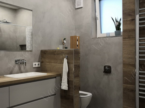 Realizace stěrky Topciment - kopelna a podlahy - Villidecor.cz