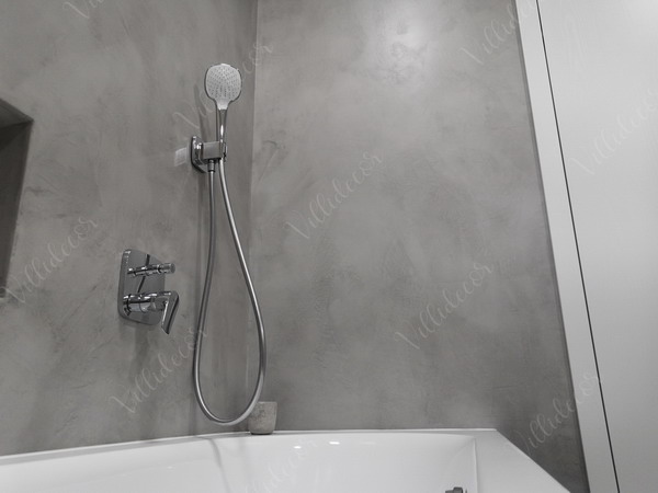Realizace stěrky Topciment - kopelna a podlahy - Villidecor.cz