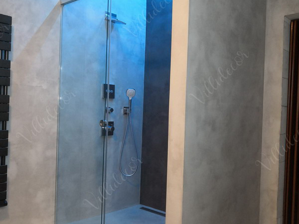 Realizace stěrky Topciment - kopelna a podlahy - Villidecor.cz