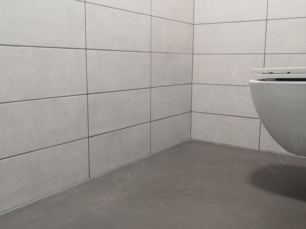 Realizace stěrky Topciment - kopelna a podlahy - Villidecor.cz